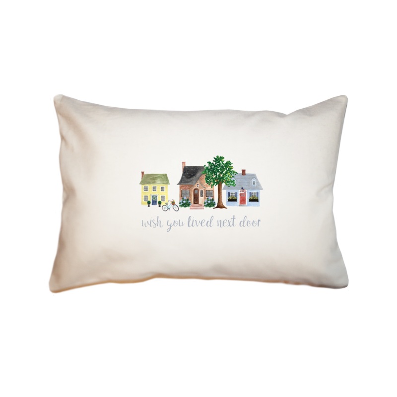 lived next door large rectangle pillow