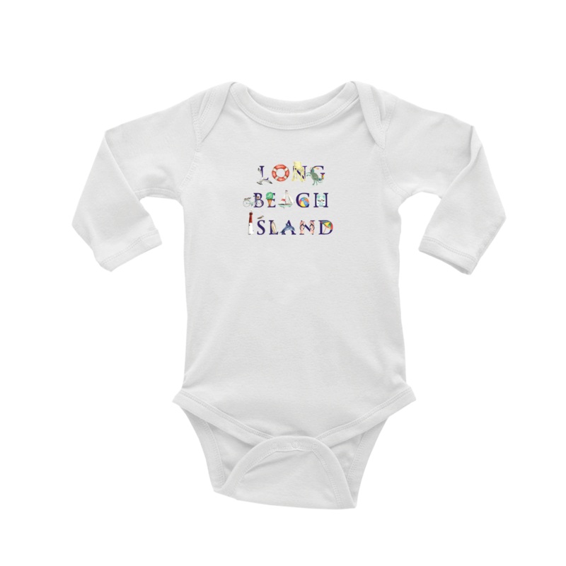 long beach island (new) baby snap up long sleeve