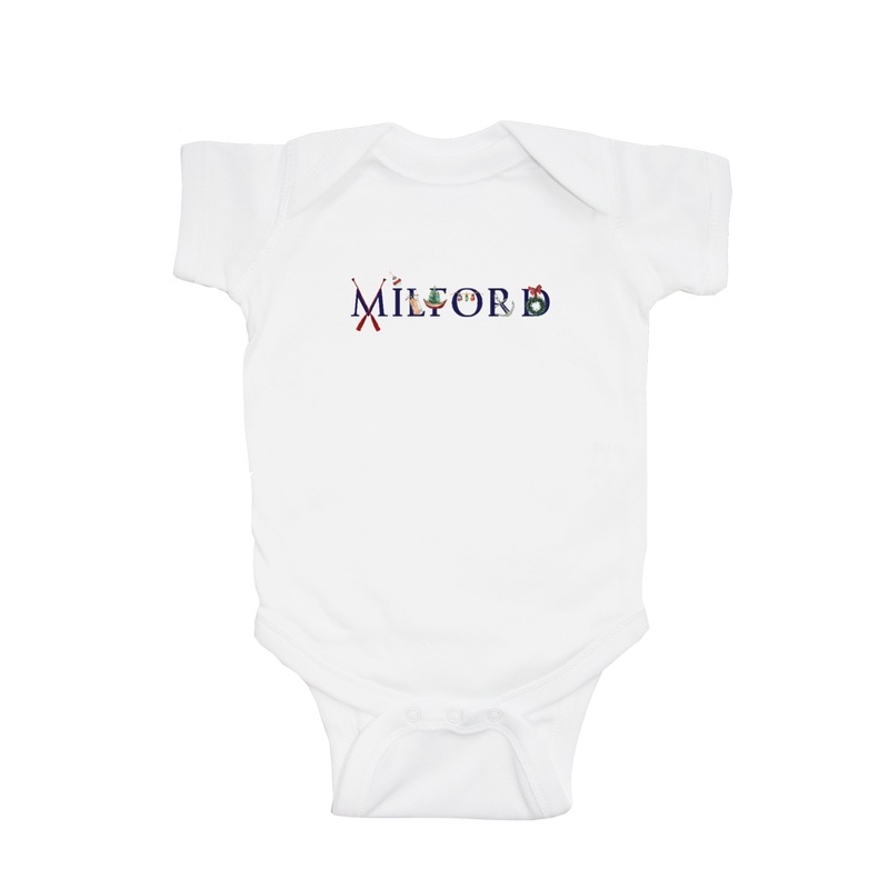 milford winter baby snap up short sleeve