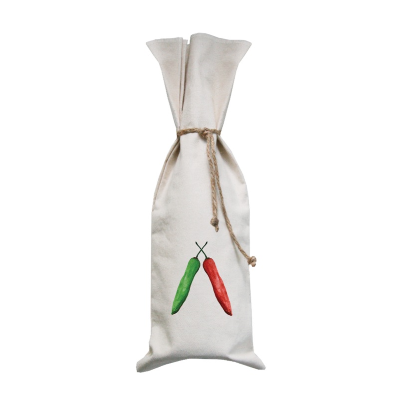 peppers together wine bag