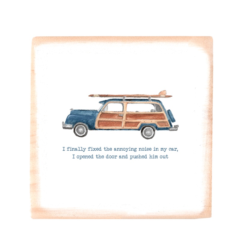 woody annoying noise square wood block