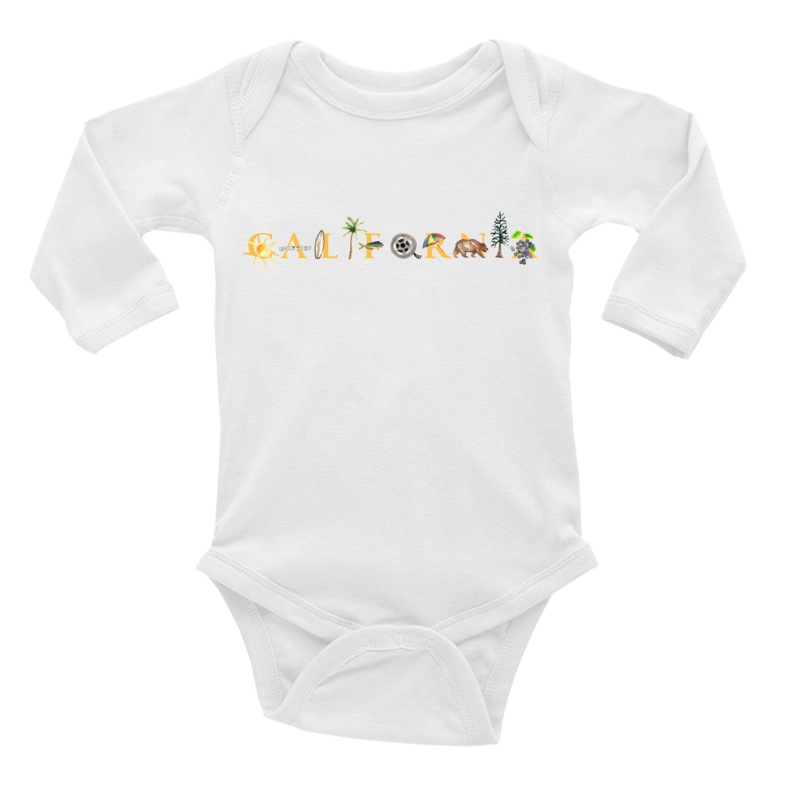 California baby snap up long sleeve