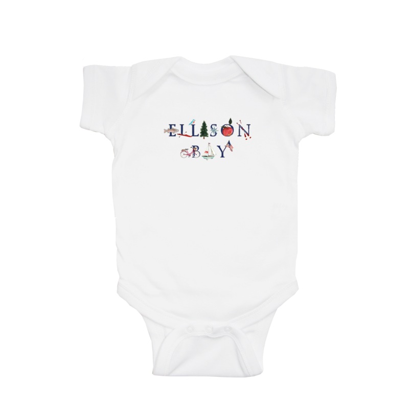 Ellison Bay baby snap up short sleeve