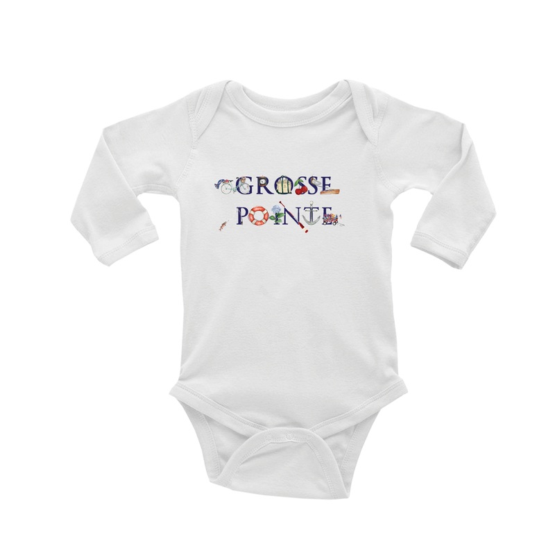 grosse pointe baby snap up long sleeve