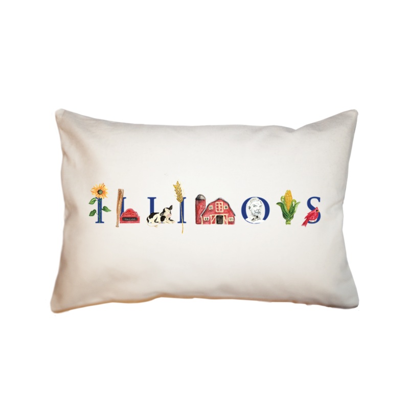 Illinois large rectangle pillow