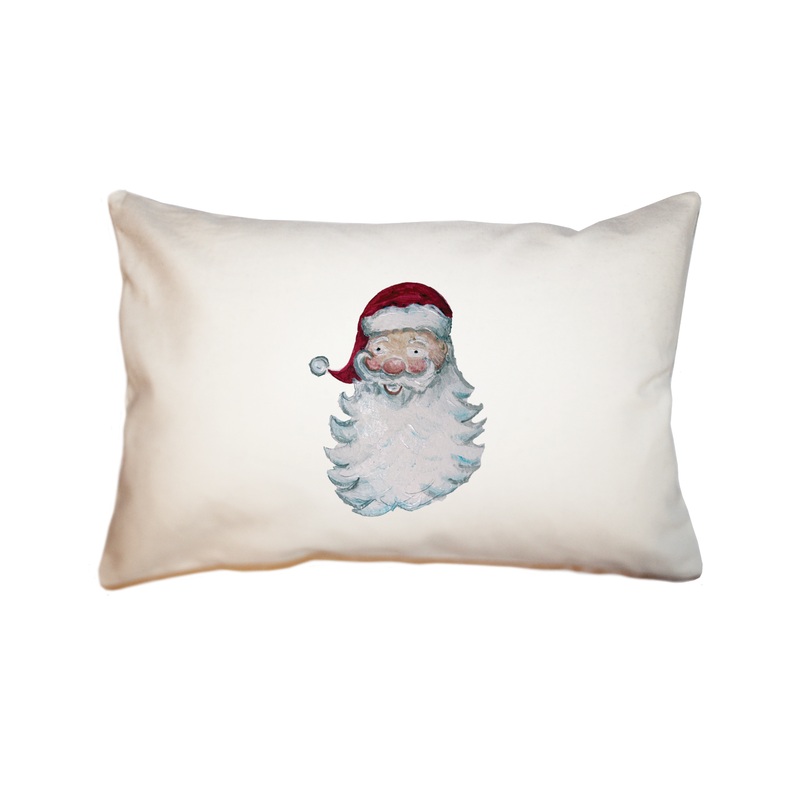 santa face rectangle pillow