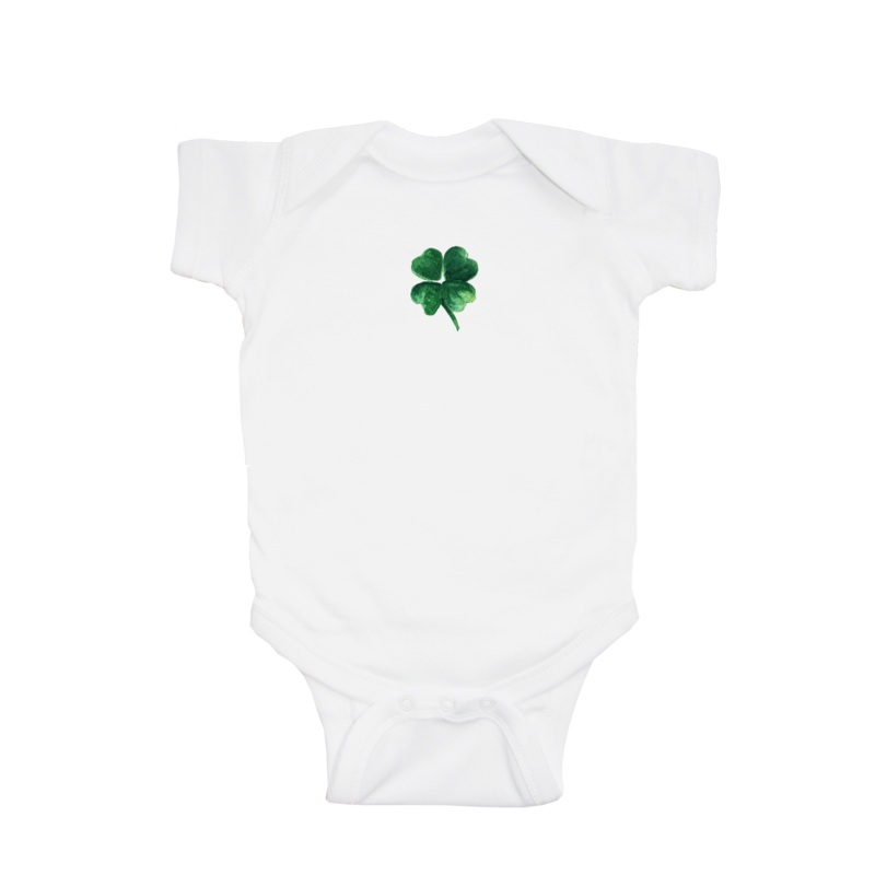shamrock baby snap up short sleeve