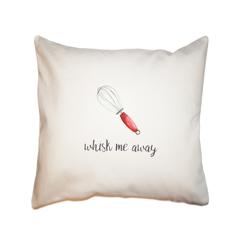 whisk me away square pillow