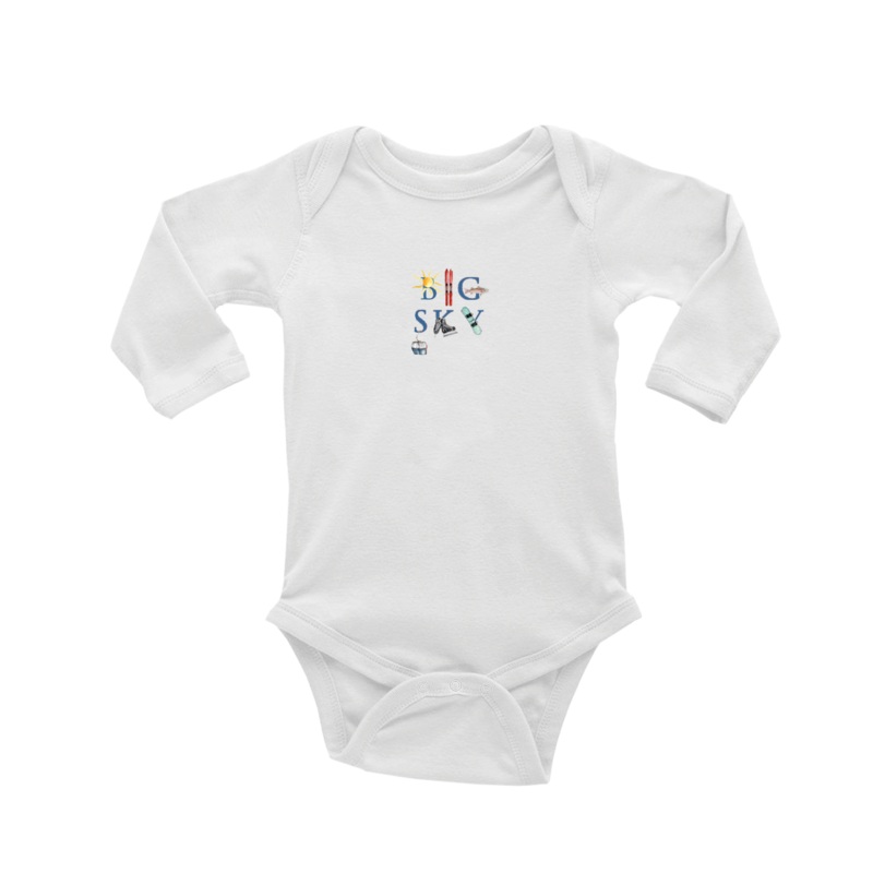 Big Sky baby snap up long sleeve