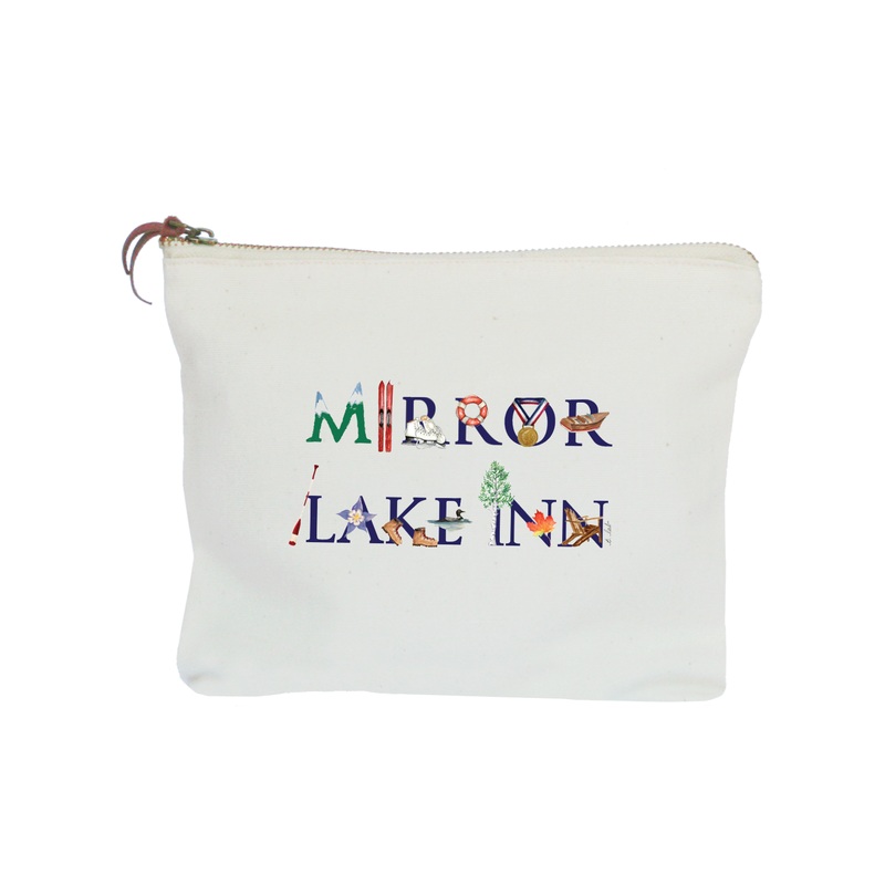 mirror lake inn zipper pouch