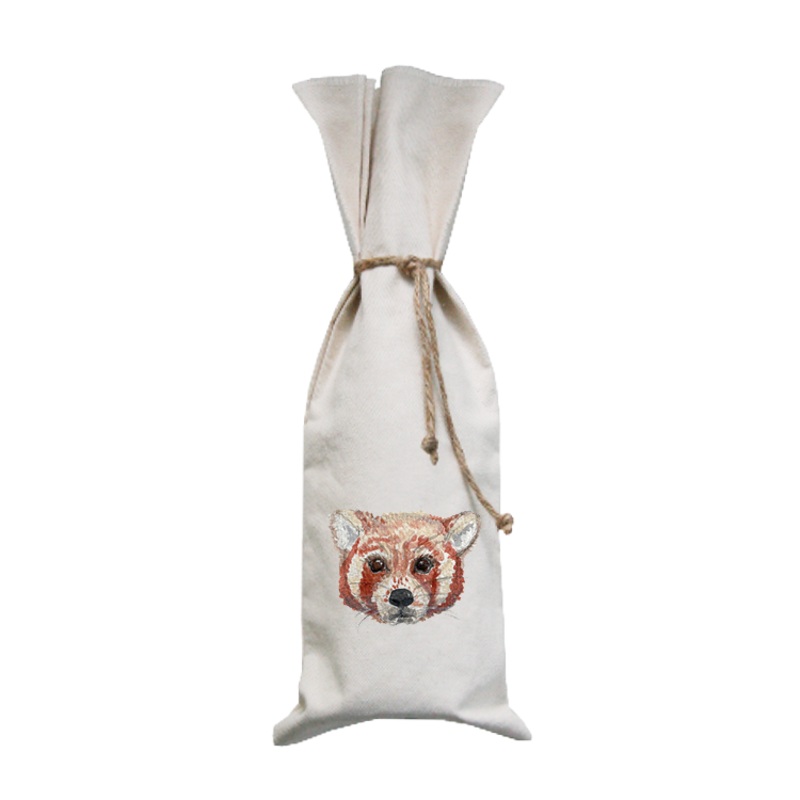 red panda wine bag