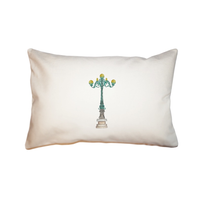 lampost in newport large rectangle pillow