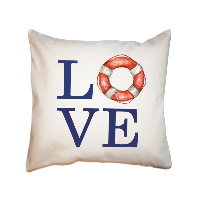 love life ring square pillow