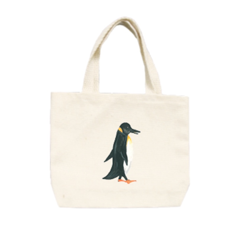 penguin walking small tote