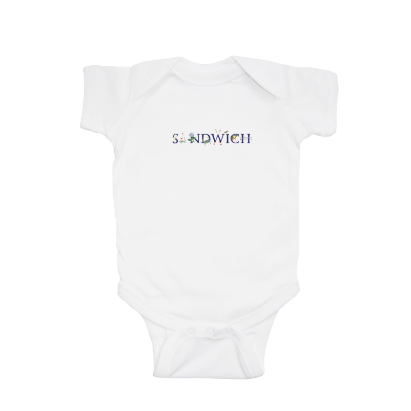 sandwich baby snap up short sleeve