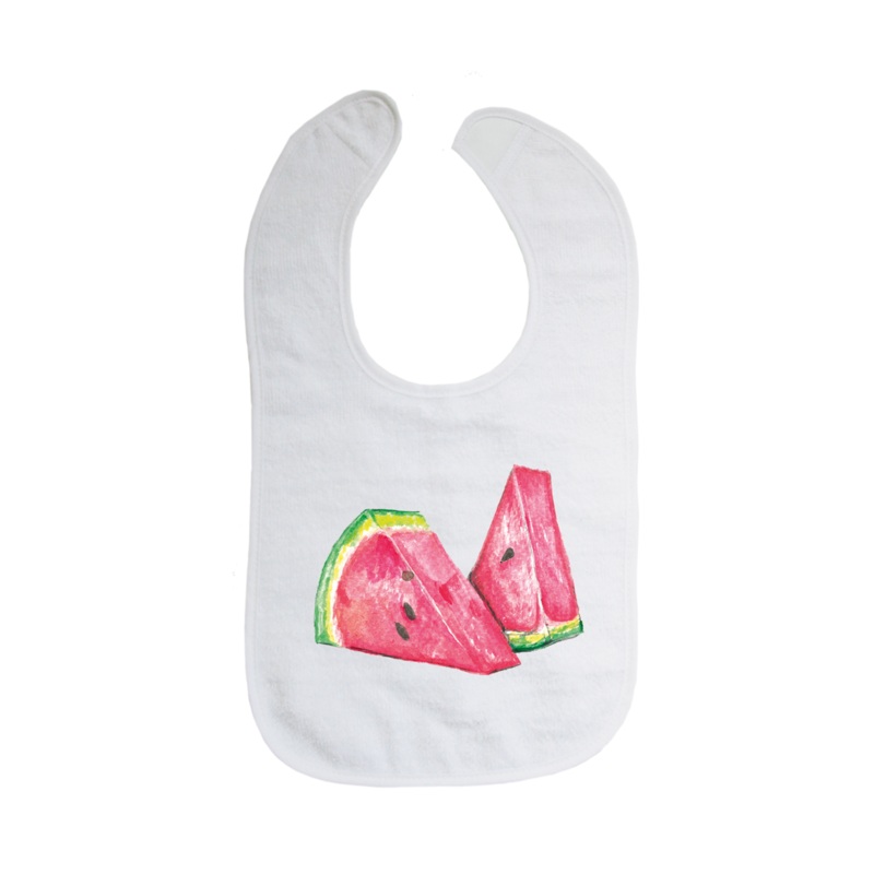 watermelon slices bib