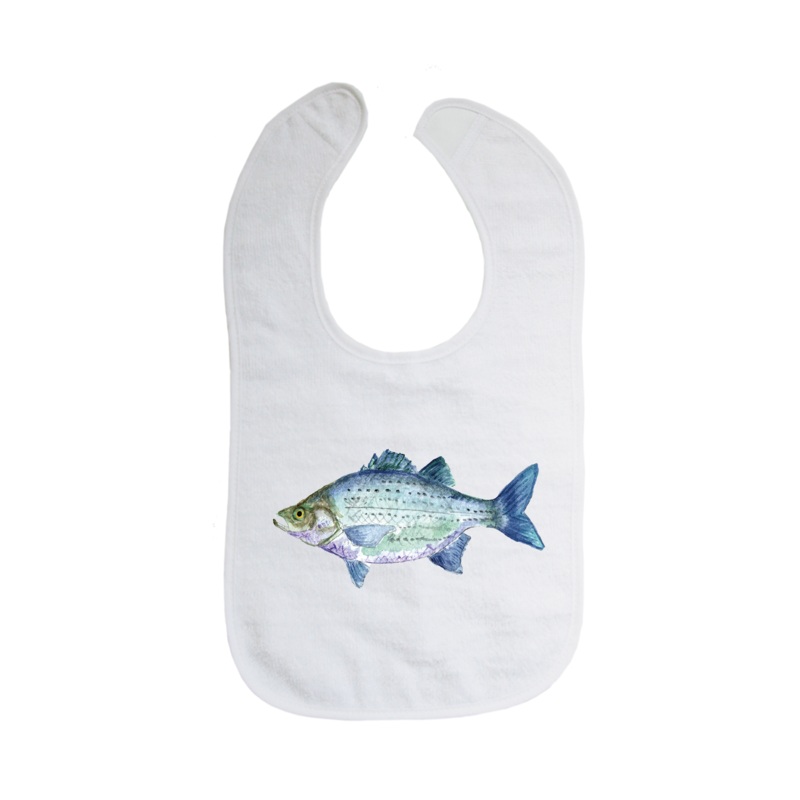 white bass bib