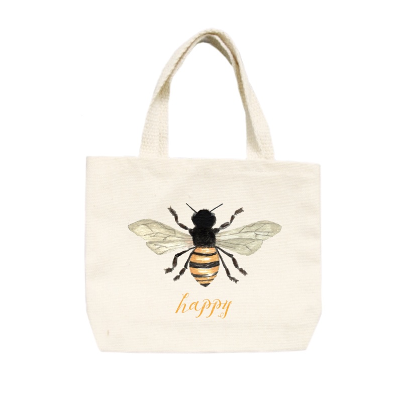 bee happy small tote