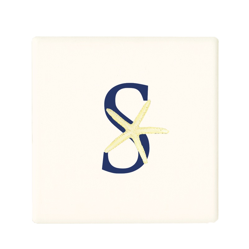 nautical alphabet – S coaster