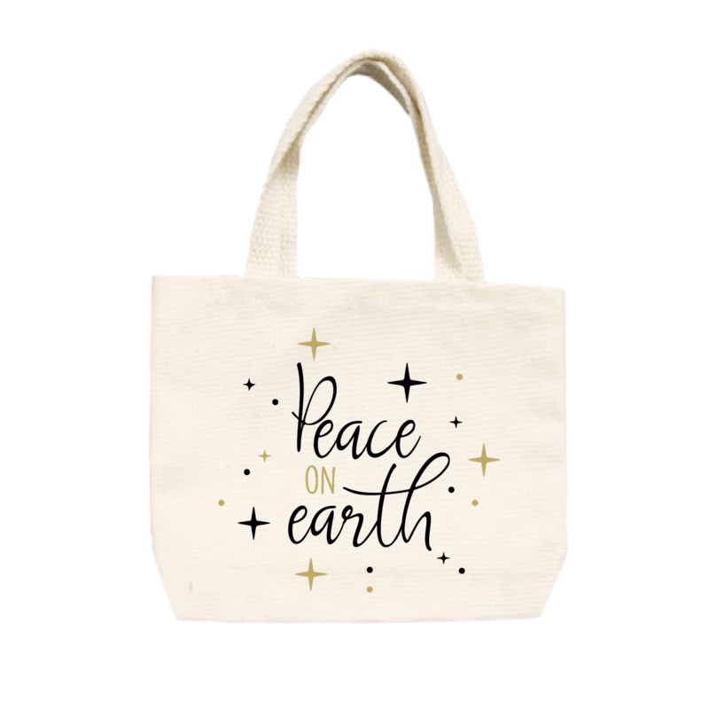 peace on earth small tote