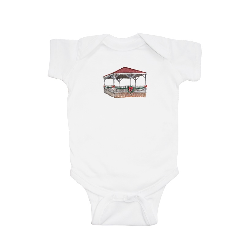 star island gazebo summer house christmas baby snap up short sleeve