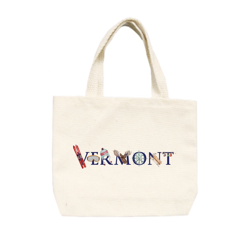 vermont winter small tote