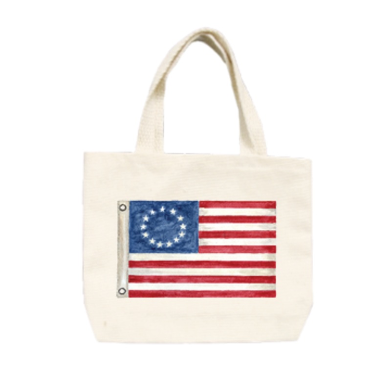 american flag small tote