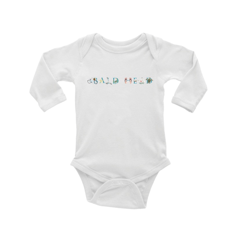 bald head with no island baby snap up long sleeve