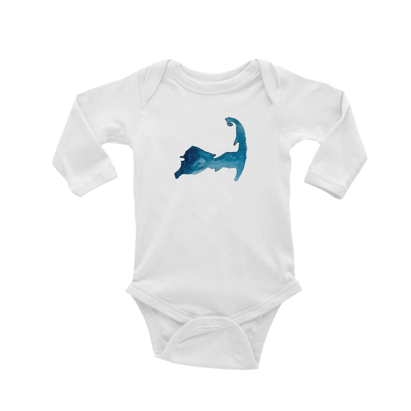 cape cod landmark baby snap up long sleeve