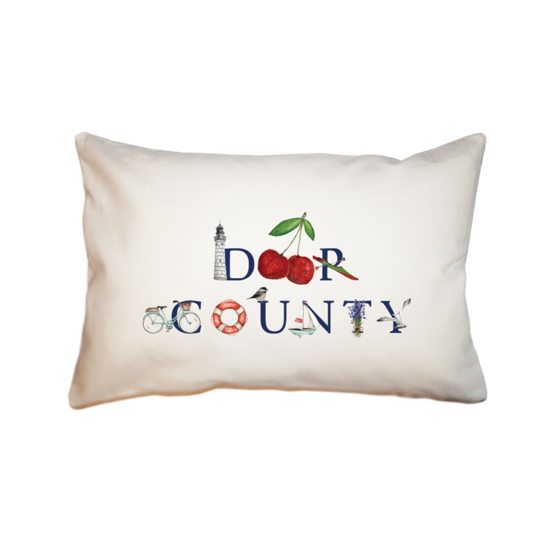 Door County large rectangle pillow