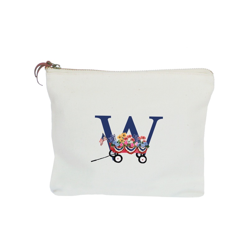 nautical alphabet – W zipper pouch