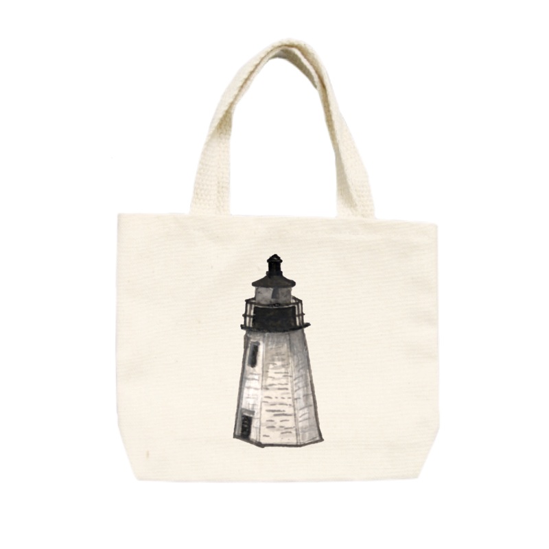 newport lighthouse small tote