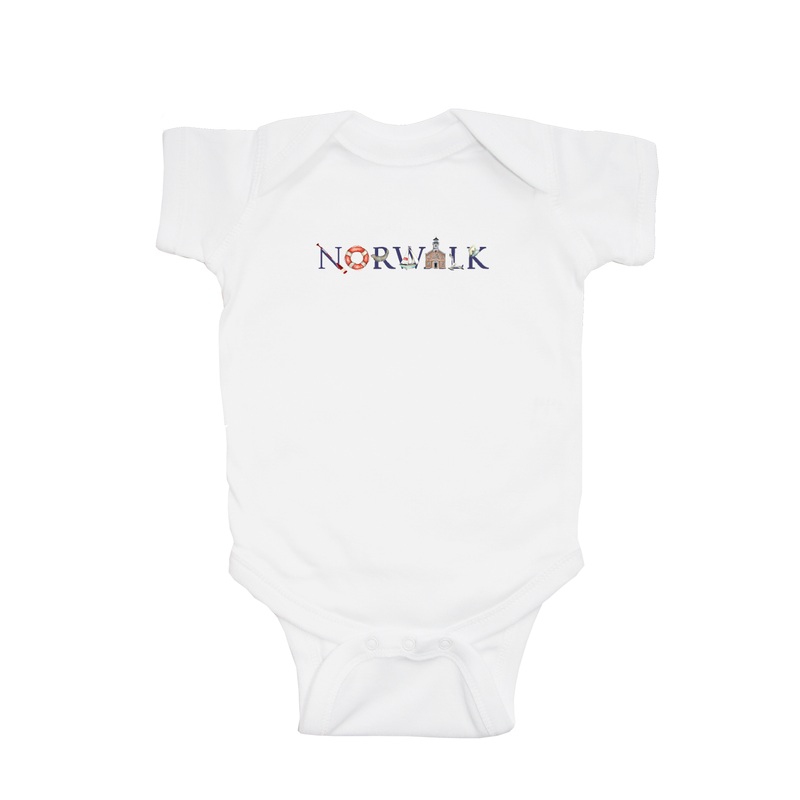 norwalk baby snap up short sleeve