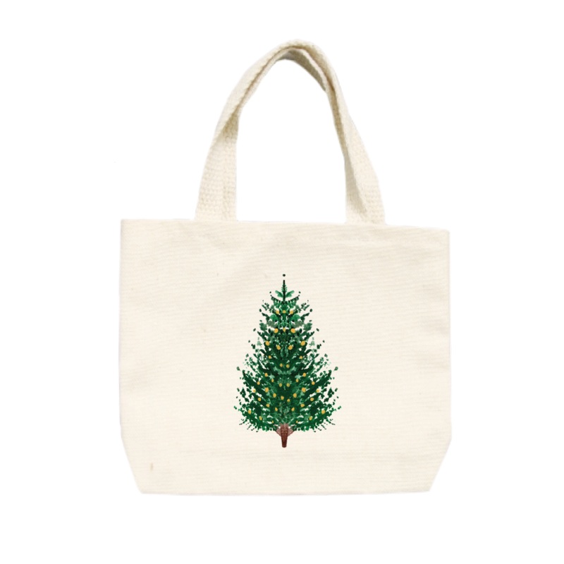 tree + white lights small tote