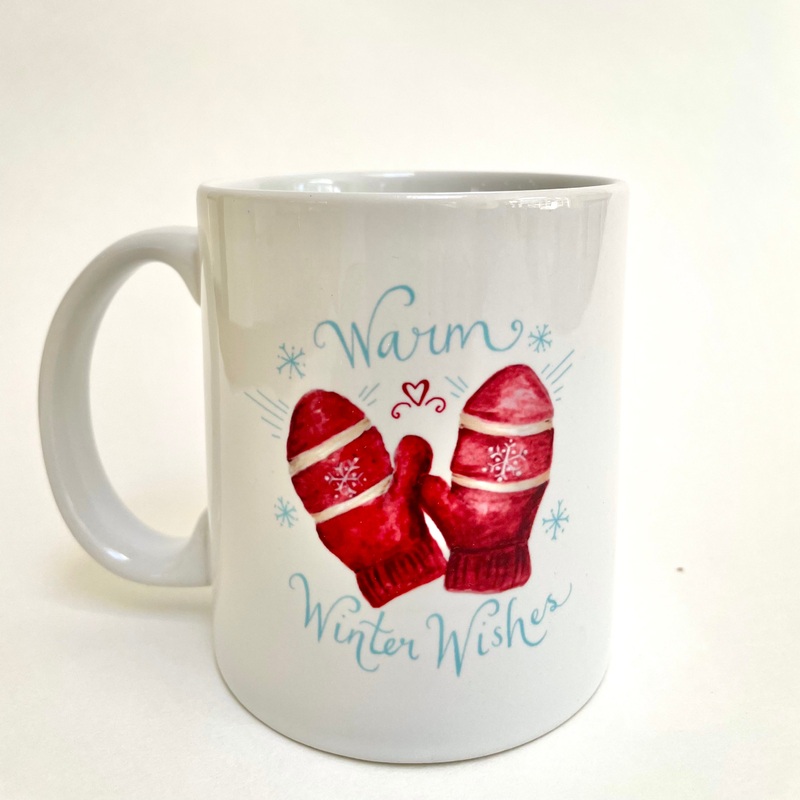 warm winter wishes mug