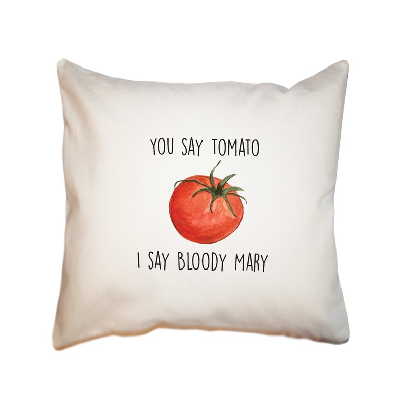bloody Mary square pillow