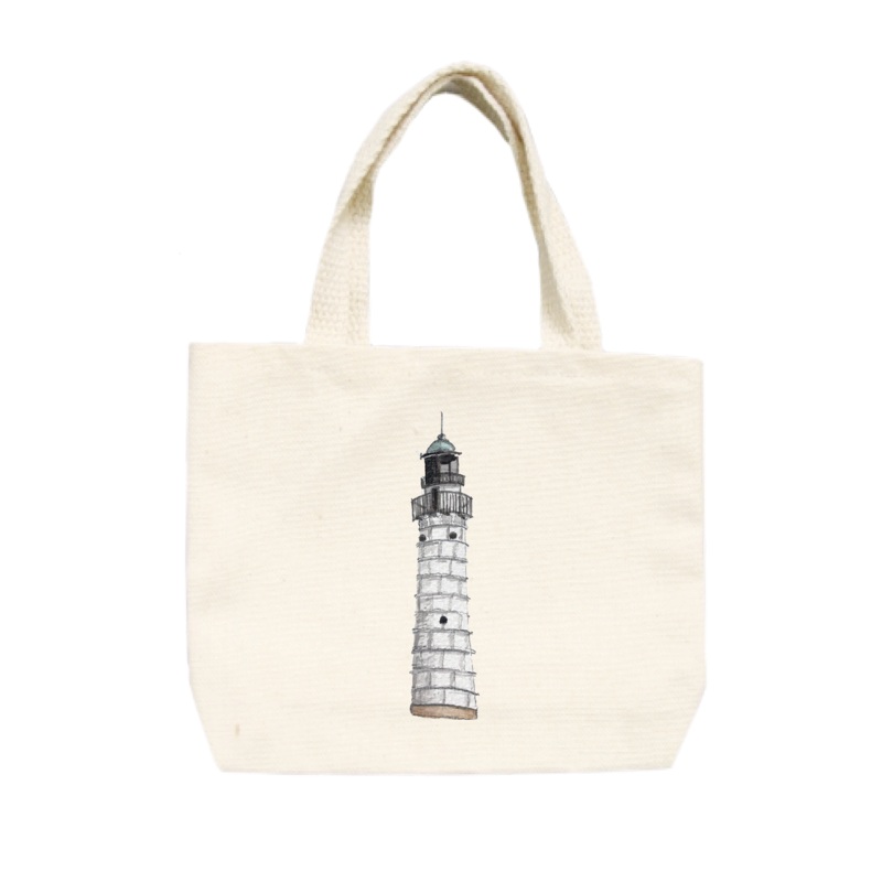 door county lighthouse small tote