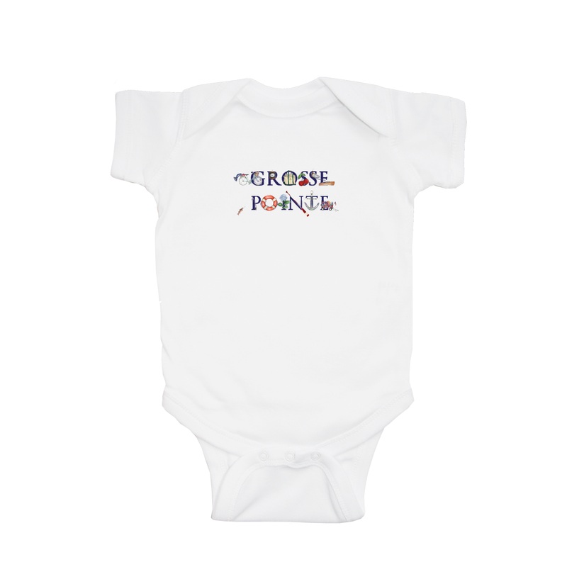 grosse pointe baby snap up short sleeve