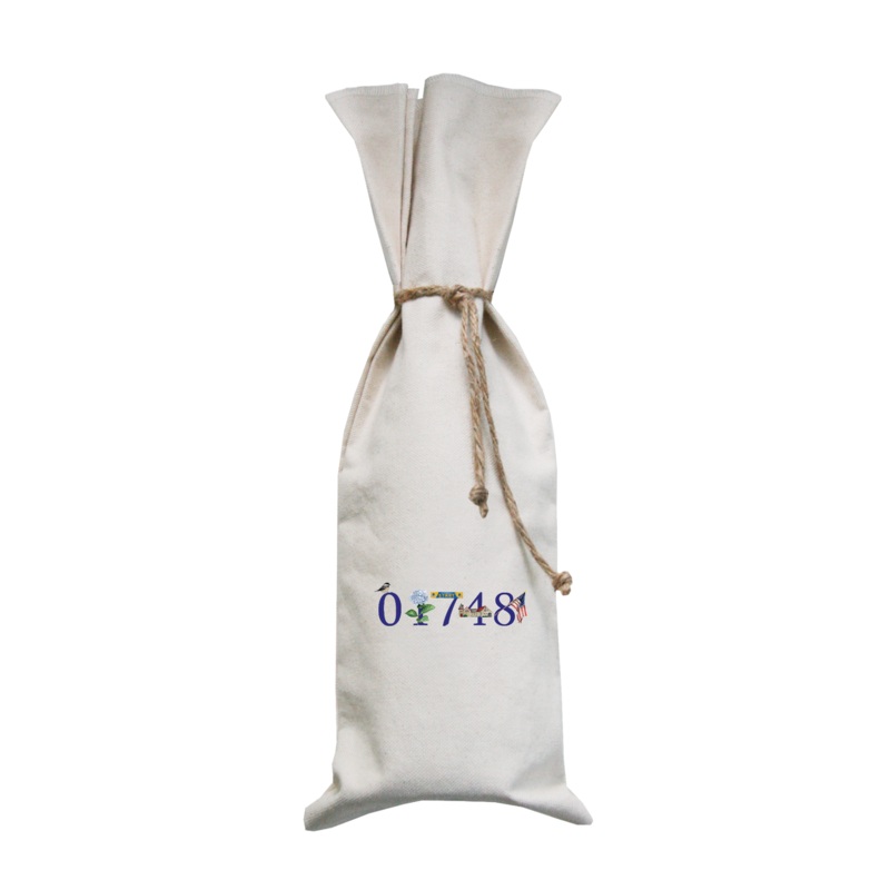 hopkinton zip code 01748 wine bag