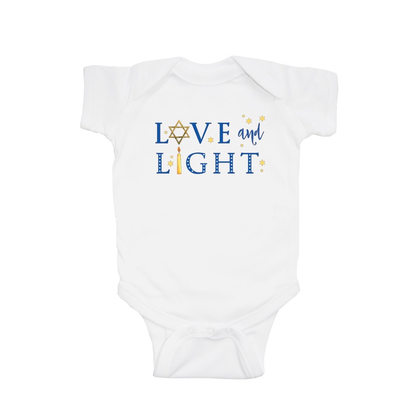 love and light baby snap up short sleeve