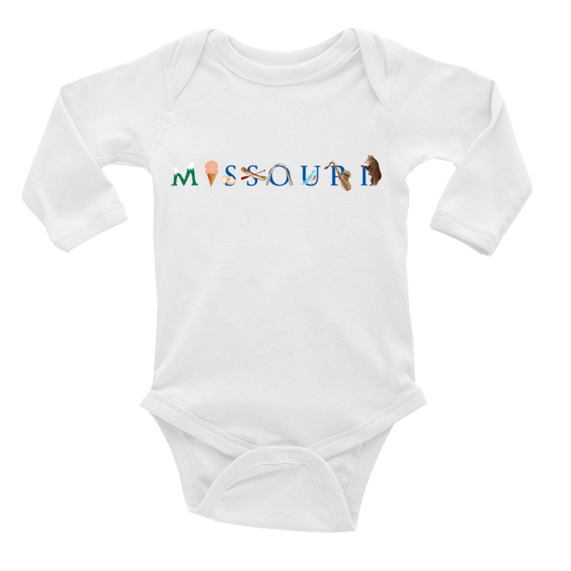 Missouri baby snap up long sleeve