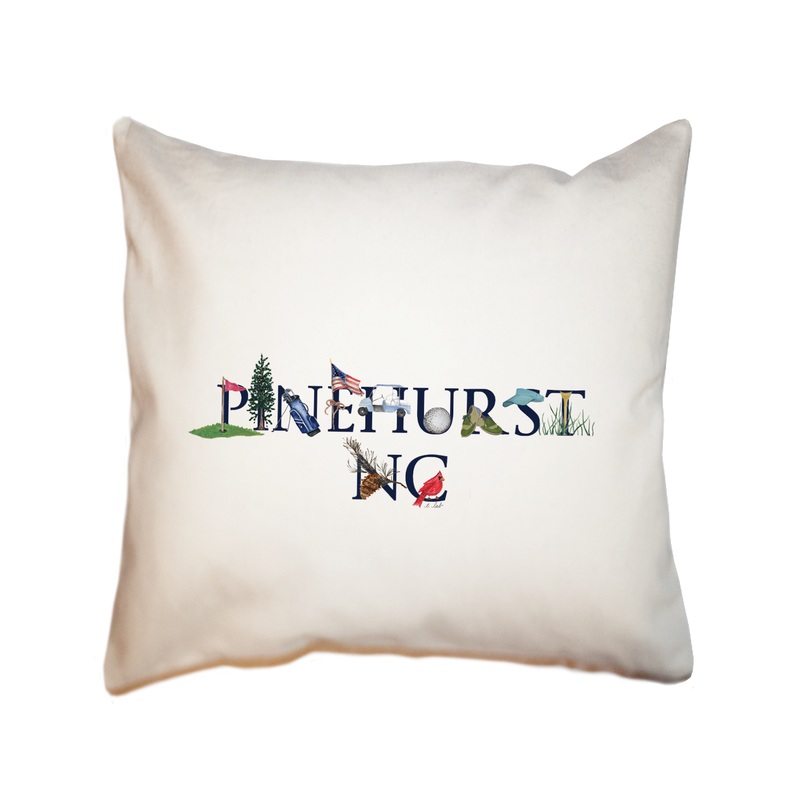 pinehurst nc square pillow