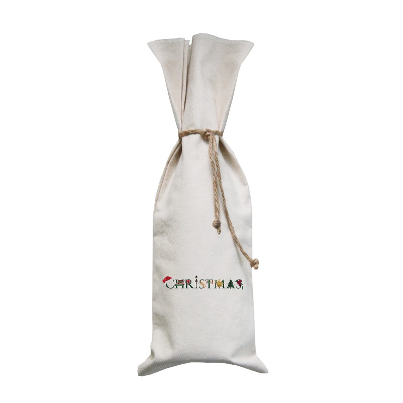 christmas illu-stated wine bag