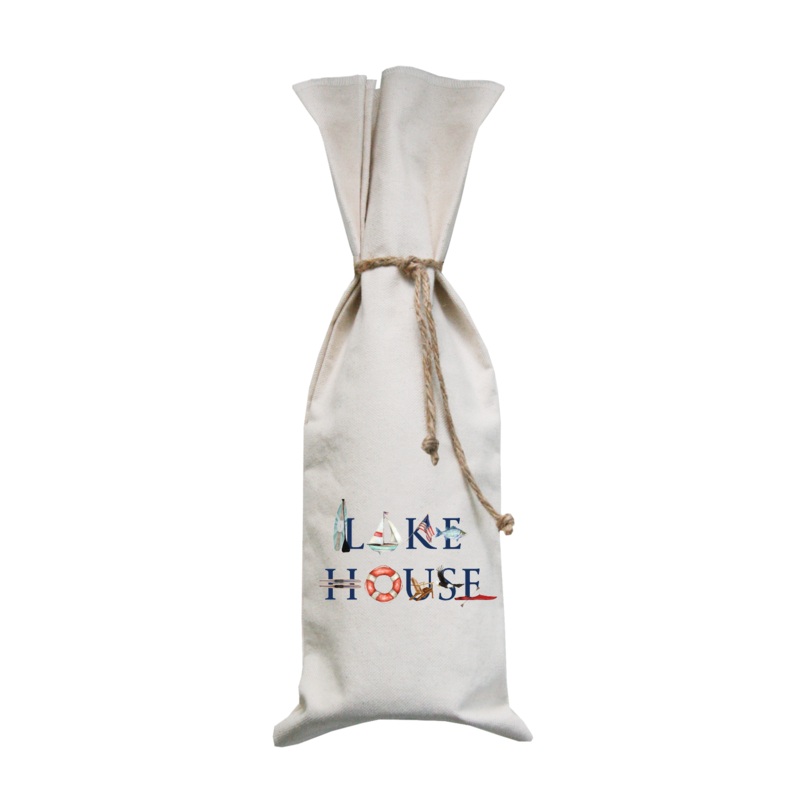 lake house wine bag