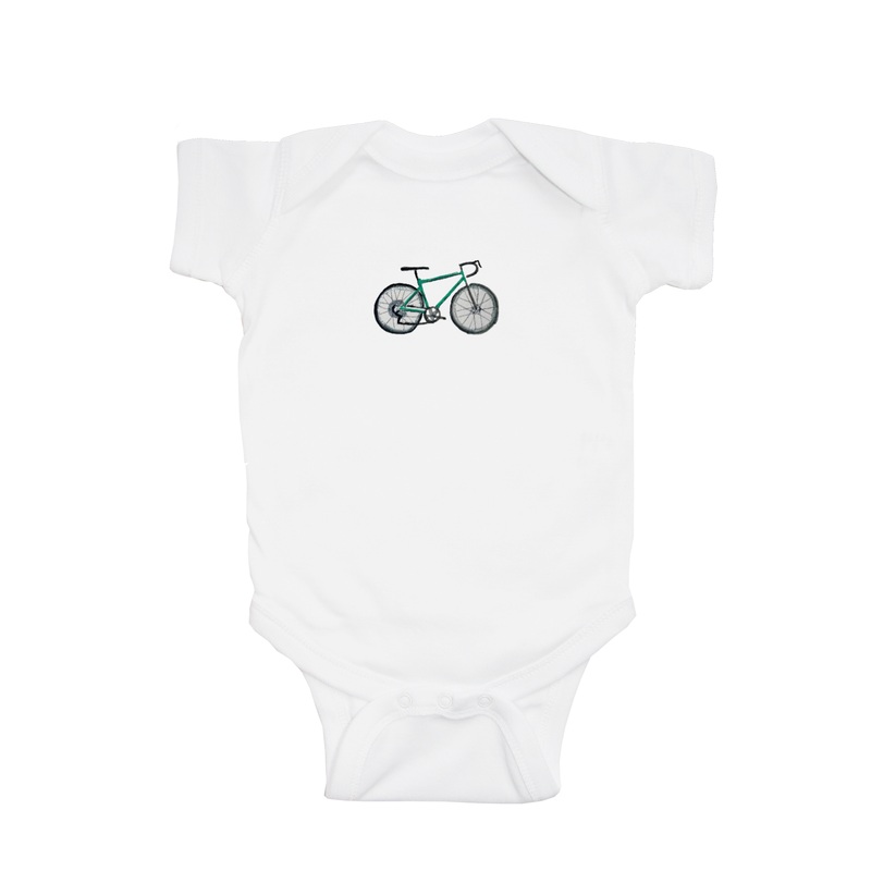 road bike baby snap up short sleeve