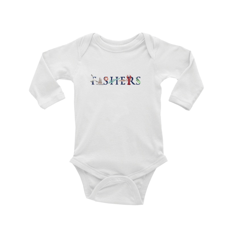 Fishers baby snap up long sleeve