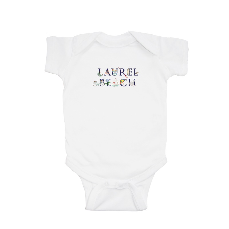 laurel beach baby snap up short sleeve
