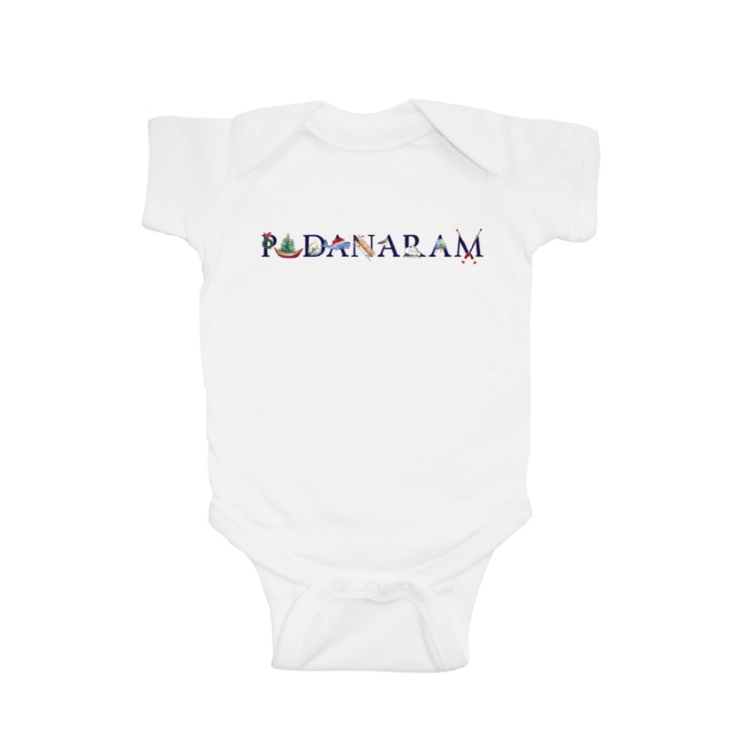 padanaram holiday baby snap up short sleeve