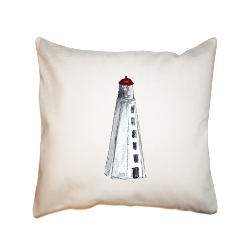connecticut lighthouse square pillow