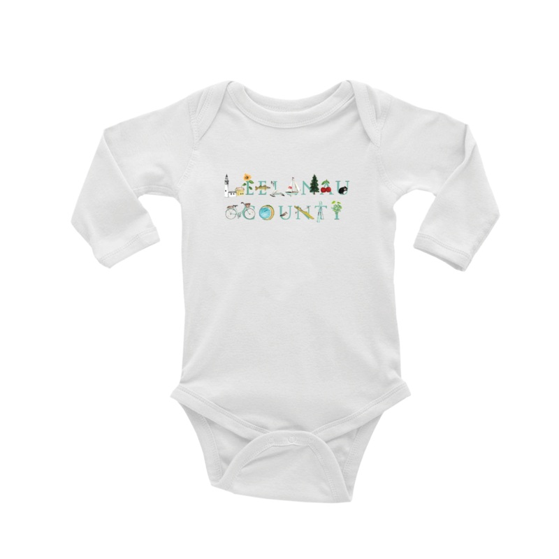 Leelanau County baby snap up long sleeve